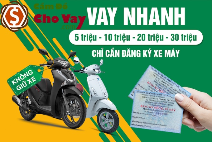 Cầm đồ xe máy uy tín, định giá cao, lãi suất thấp từ 1k